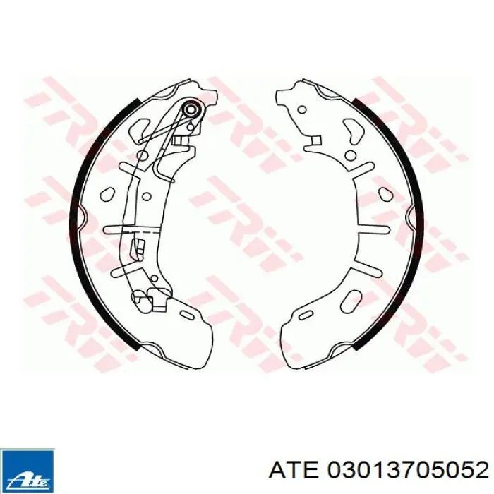 03013705052 ATE zapatas de frenos de tambor traseras
