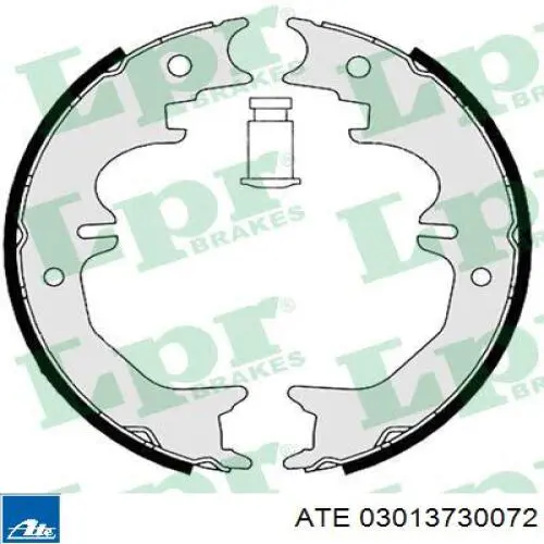03.0137-3007.2 ATE juego de zapatas de frenos, freno de estacionamiento