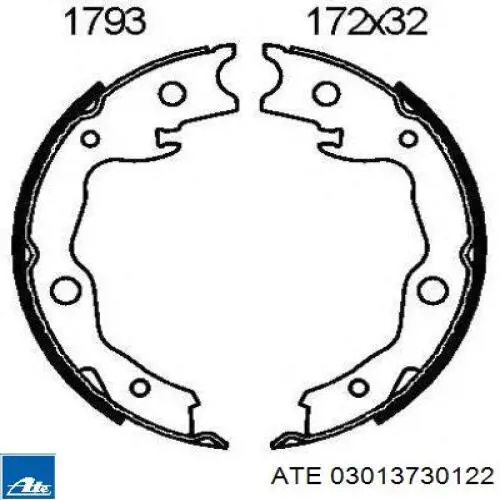 Juego de zapatas de frenos, freno de estacionamiento Nissan Tiida C11X