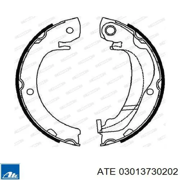 Zapatas de freno de tambor traseras ATE 03013730202 precio, desde 25,35 EUR