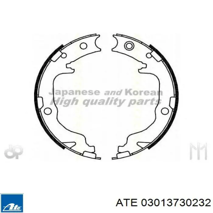 03013730232 ATE zapatas de freno de mano