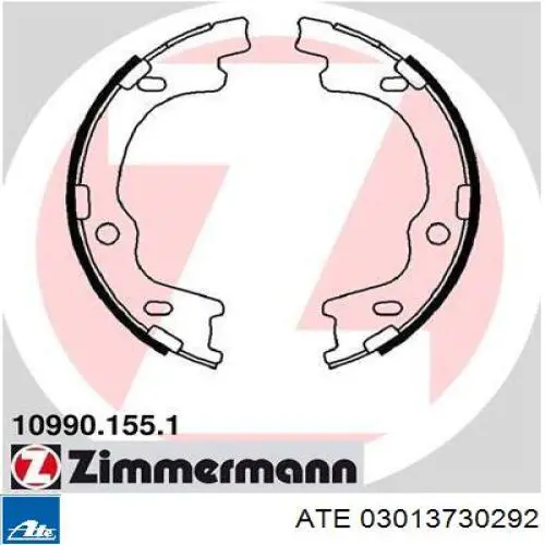 03013730292 ATE juego de zapatas de frenos, freno de estacionamiento