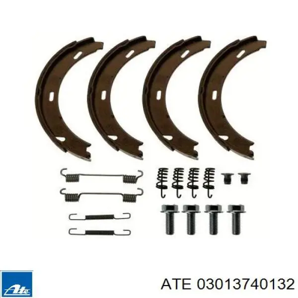 Juego de zapatas de frenos, freno de estacionamiento Mercedes E C124