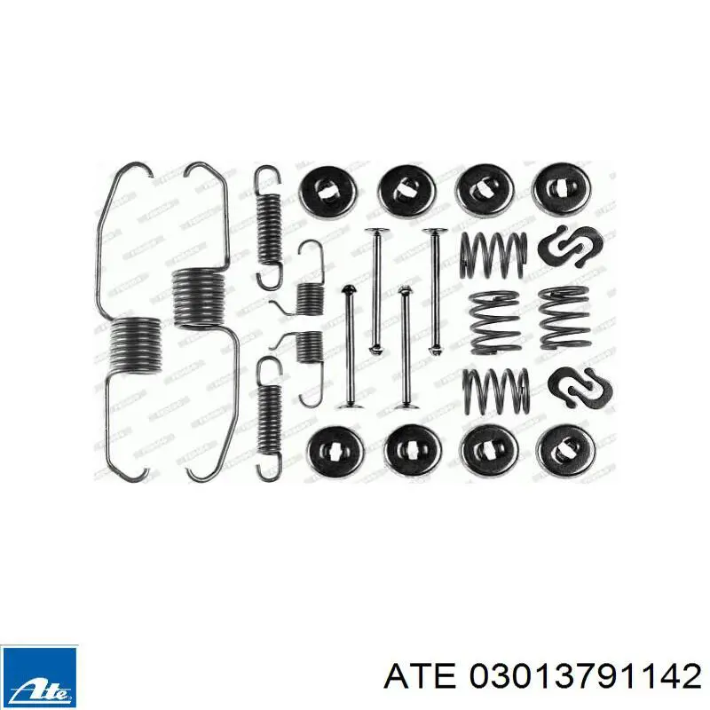 03.0137-9114.2 ATE kit de montaje, zapatas de freno traseras