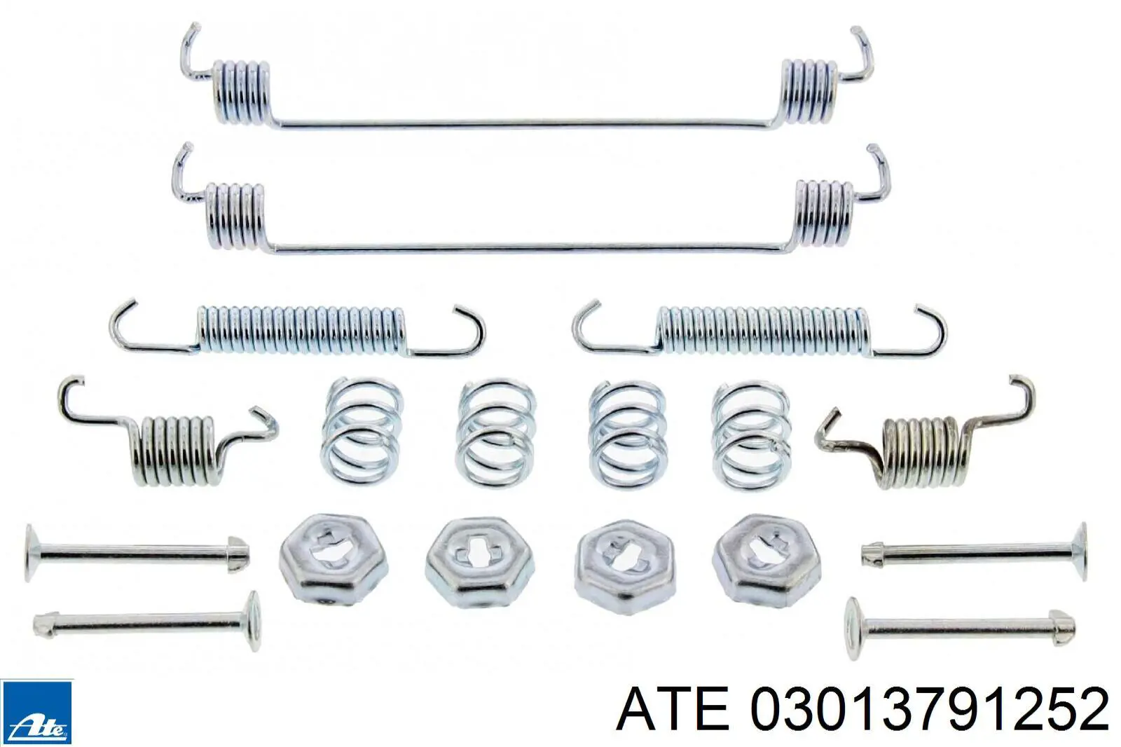 03.0137-9125.2 ATE kit de montaje, zapatas de freno traseras