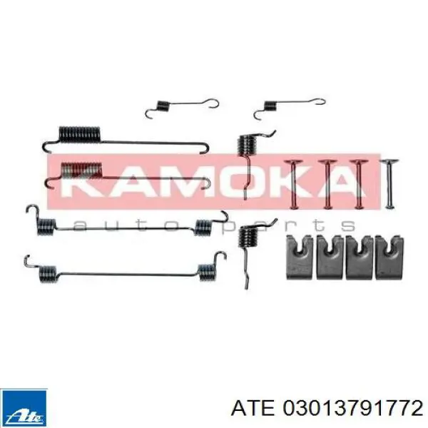 03.0137-9177.2 ATE kit de montaje, zapatas de freno traseras