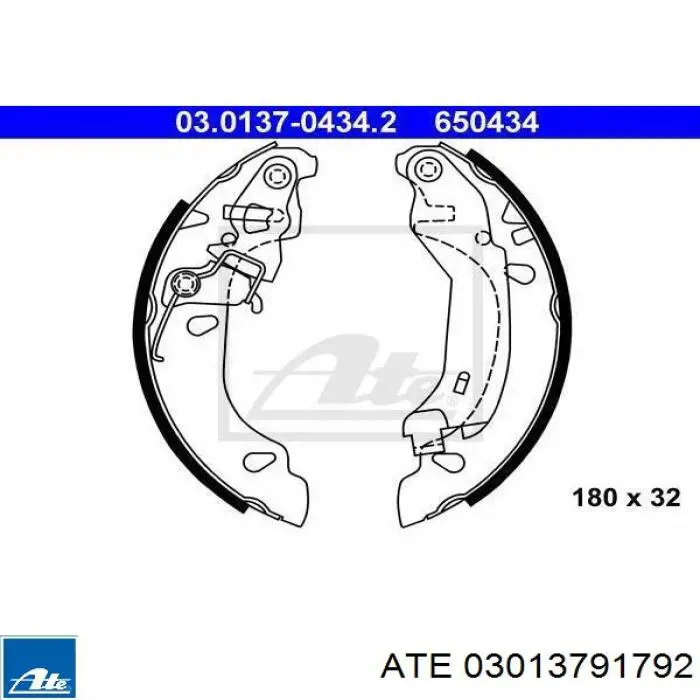 03.0137-9179.2 ATE juego de reparación, pastillas de frenos