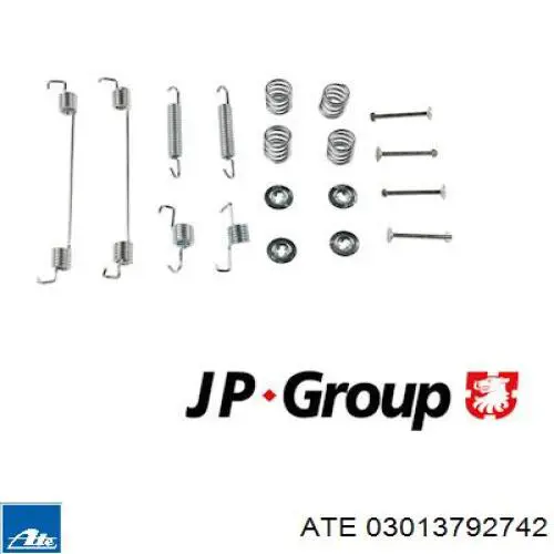 Kit de montaje de zapatas de freno traseras 6001551412 Renault (RVI)