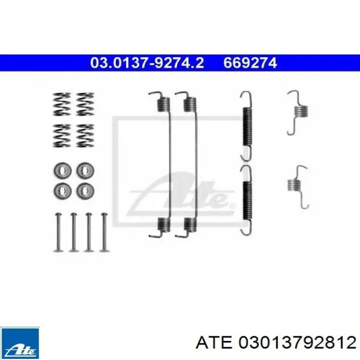 Kit de montaje de zapatas de freno traseras Peugeot/Citroen 430869 precio, desde 13,01 EUR