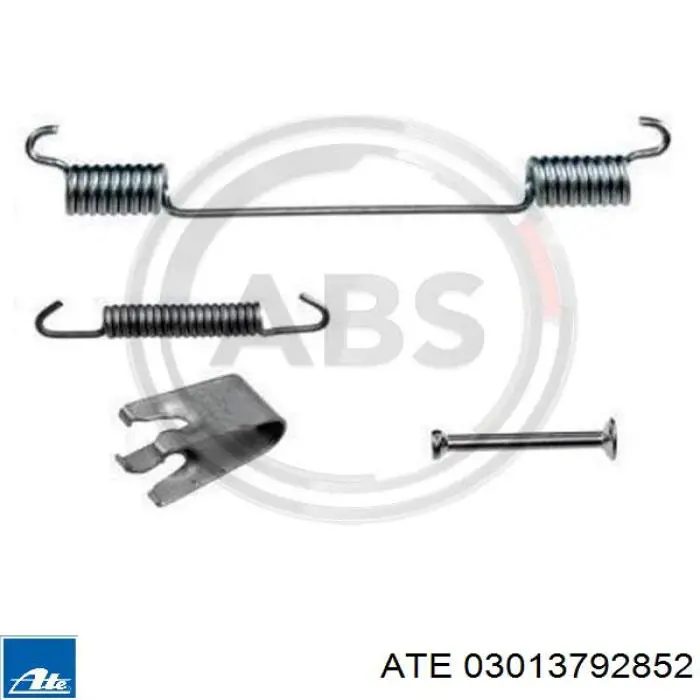 03.0137-9285.2 ATE kit de montaje, zapatas de freno traseras