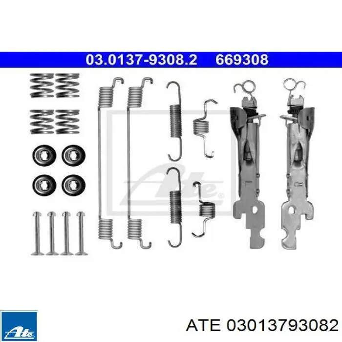 6163950110 JP Group kit de montaje, zapatas de freno traseras