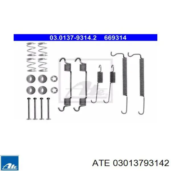 Kit de montaje de zapatas de freno traseras para Chevrolet Spark (Matiz)  M300