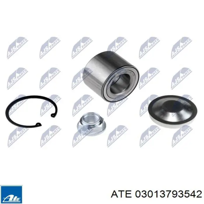 Comprar 03013793542 ATE Kit de montaje de zapatas de freno traseras