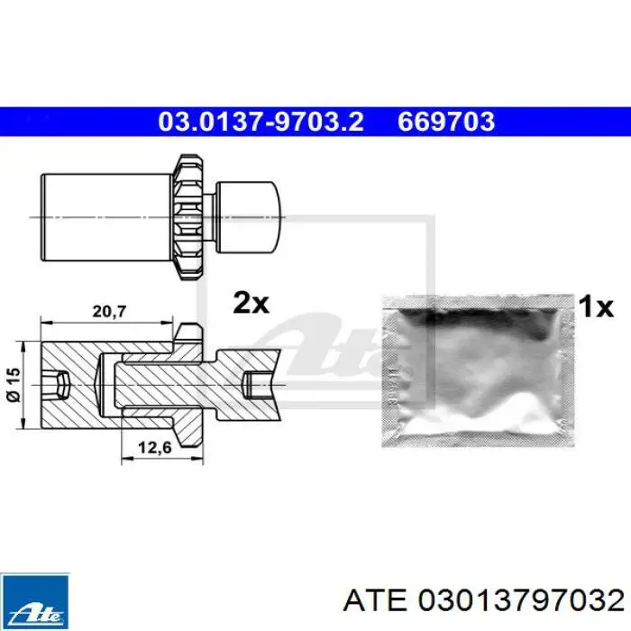 Regulador de freno de tambor trasero ATE 03013797032 precio, desde 9,71 EUR