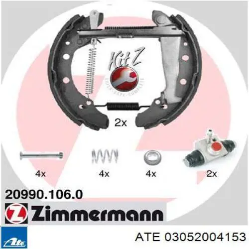Zapatas de freno GSK1511 TRW