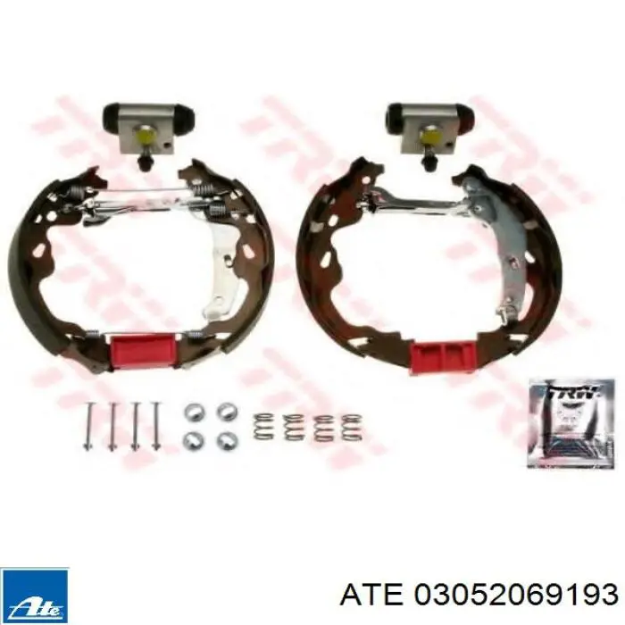 1611451780 Peugeot/Citroen Zapatas de freno de tambor traseras
