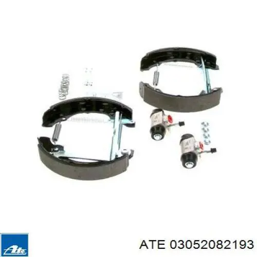 Kit de frenos de tambor, con cilindros, completo 03052082193 ATE