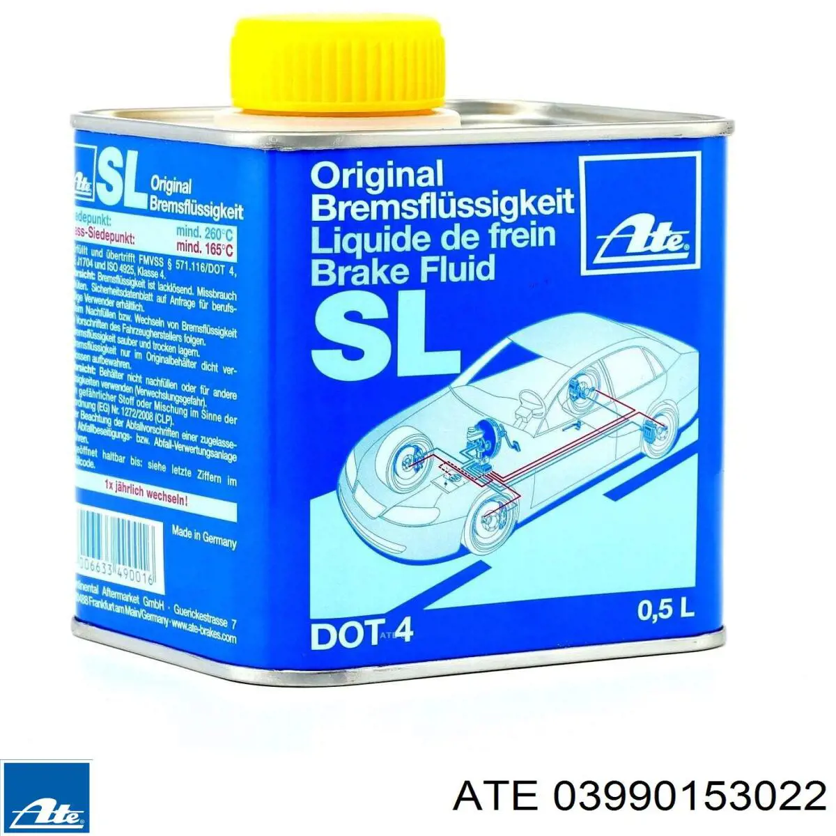 Líquido de freno ATE Brake Fluid G 1 L DOT 3 (03990153022)