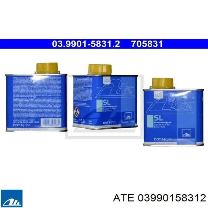 Líquido de frenos ATE 03990158312 precio, desde 9,59 USD