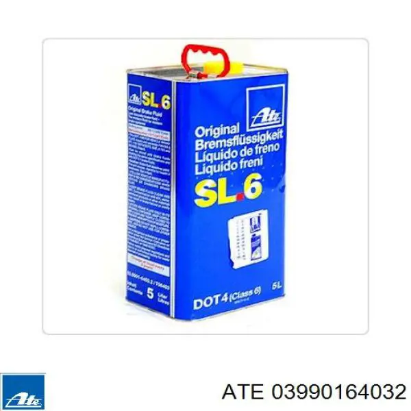 Líquido de freno ATE Brake Fluid SL.6 5 L DOT 4 (03990164032)