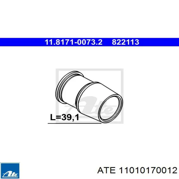 Fuelle de guía de pinza de freno delantero ATE 11010170012 precio, desde 15,86 EUR