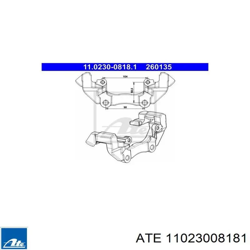 Comprar 36000482 Volvo Soporte de la pinza de freno delantera