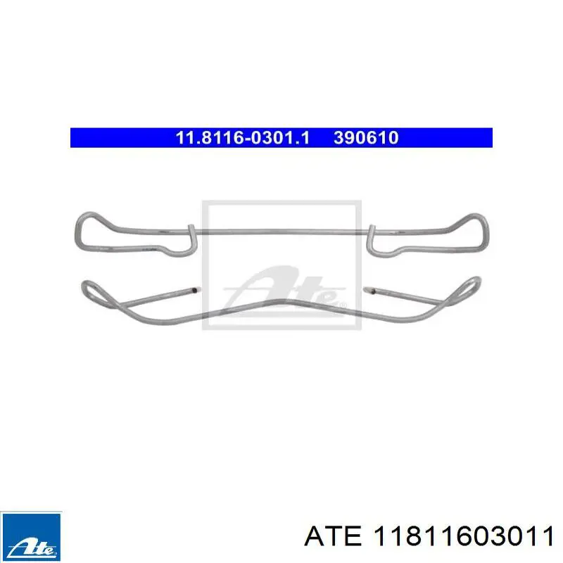 Juego de resortes de sujeción de pastillas de freno delanteras Opel 5542459 precio, desde 11,18 EUR