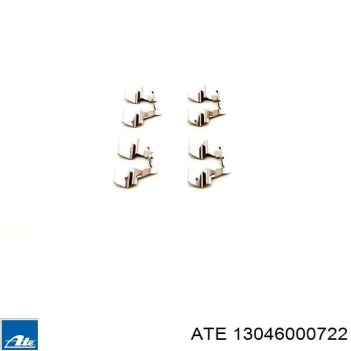 Juego de resortes de sujeción de pastillas de freno traseras 13046000722 ATE