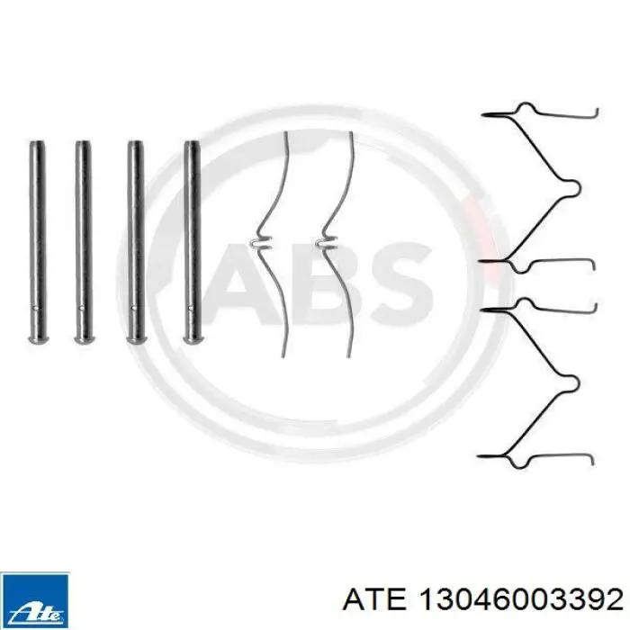 13.0460-0339.2 ATE conjunto de muelles almohadilla discos delanteros