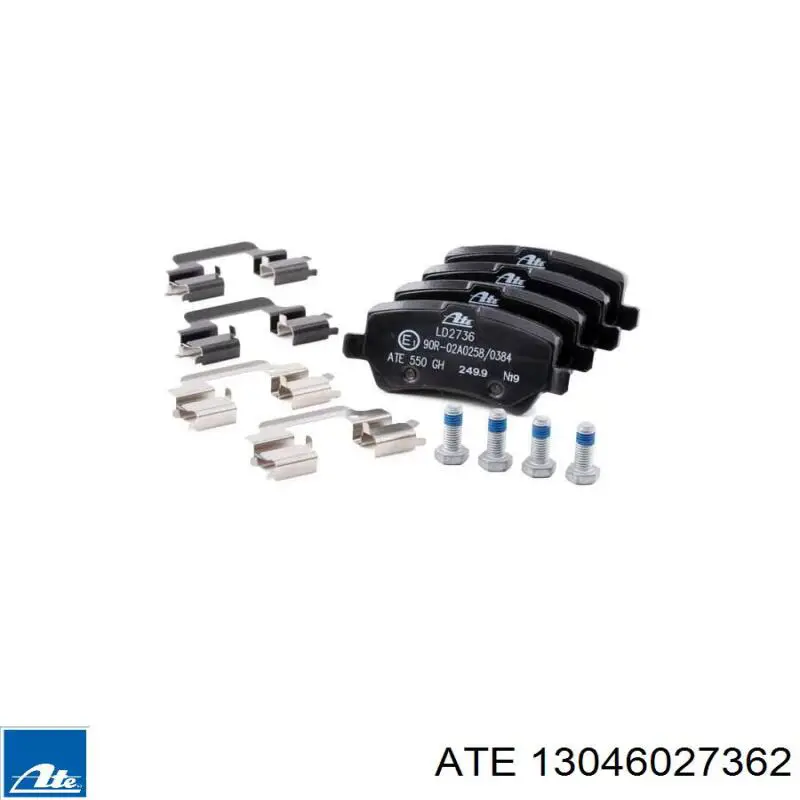 Pastillas traseras de freno ATE 13046027362 precio, desde 35,96 EUR