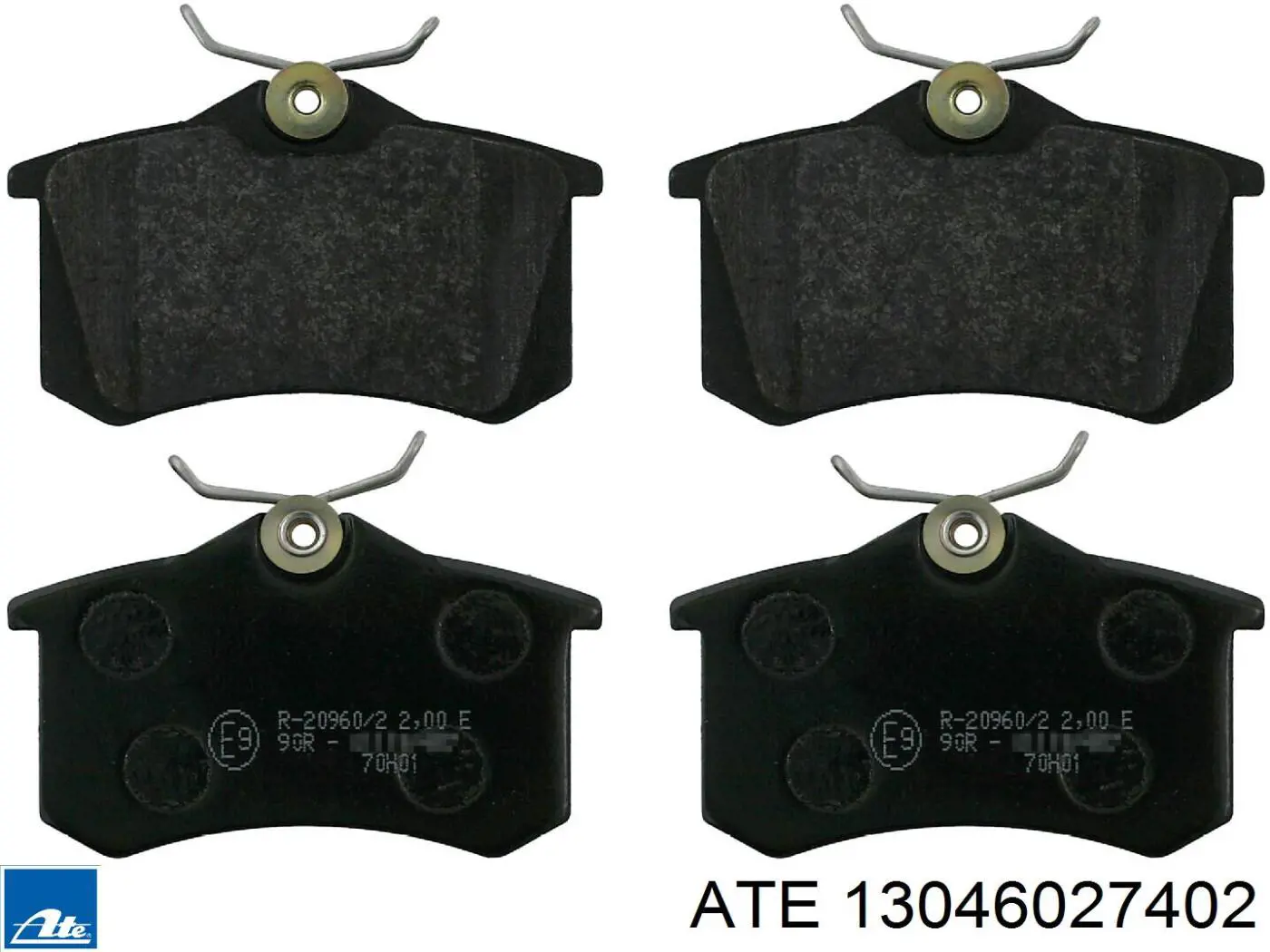 Pastillas de freno traseras 13046027402 ATE
