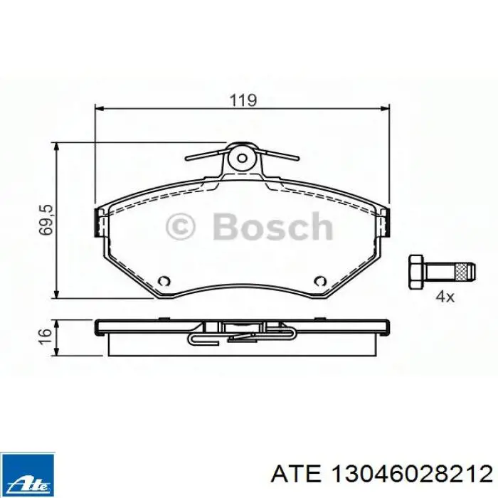 Pastillas de freno delanteras Seat Ibiza 2 6K1