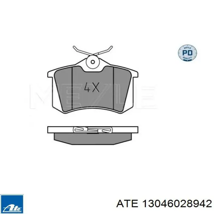 Pastillas traseras de freno ATE 13046028942 precio, desde 16,32 EUR
