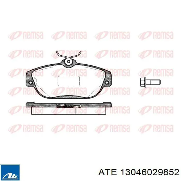 13.0460-2985.2 ATE pastillas de freno delanteras