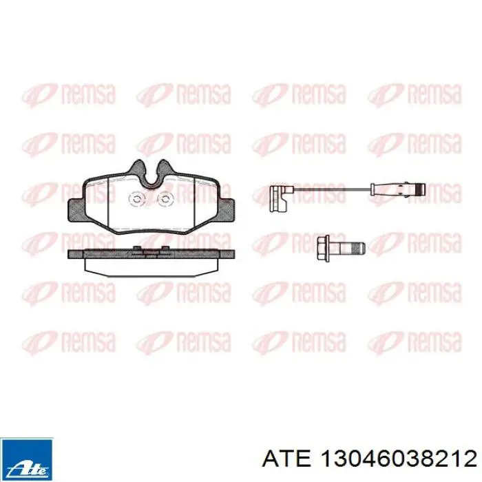 13046038212 ATE Pastillas freno traseras