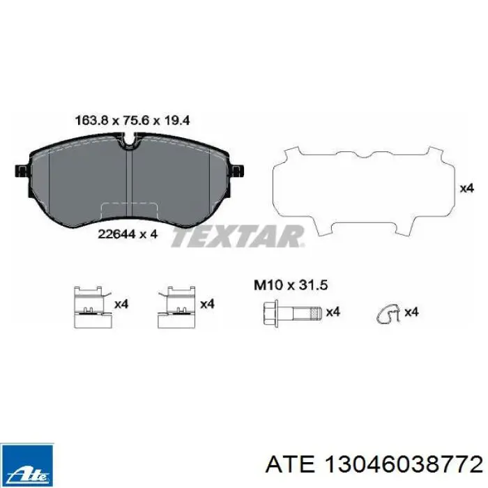 P85173 Brembo pastillas de freno delanteras