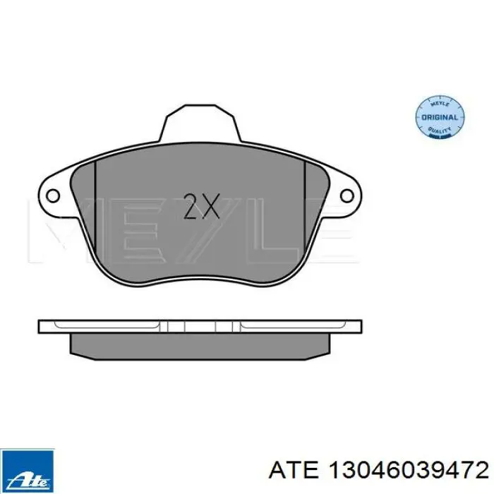 13.0460-3947.2 ATE pastillas de freno delanteras