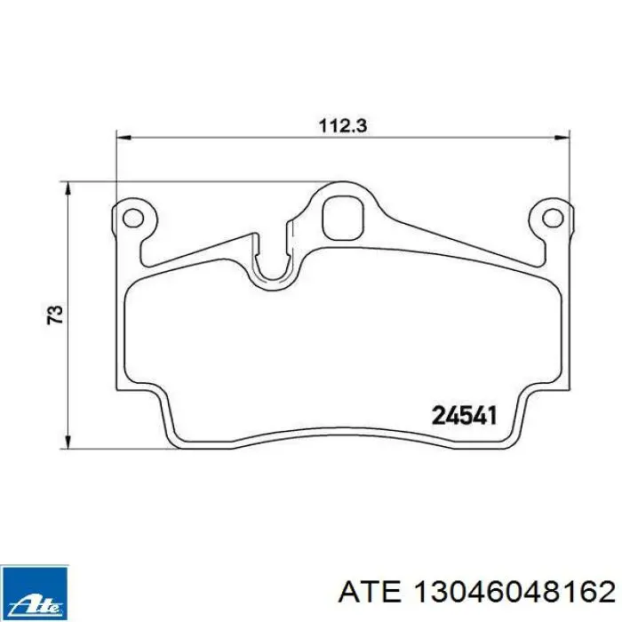 13.0460-4816.2 ATE pastillas de freno traseras