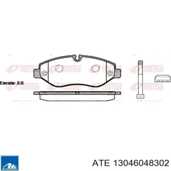 13046048302 ATE pastillas de freno delanteras