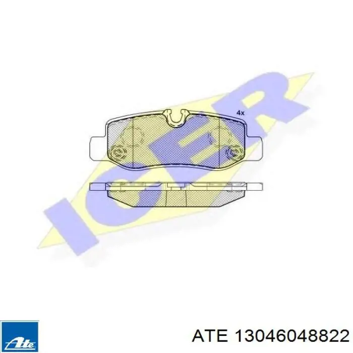 Pastillas traseras ATE 13046048822