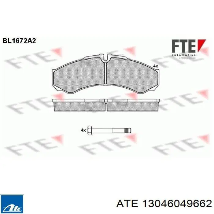 13.0460-4966.2 ATE pastillas de freno traseras