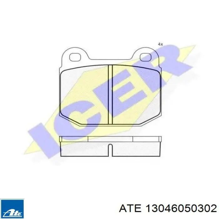 13.0460-5030.2 ATE pastillas de freno delanteras