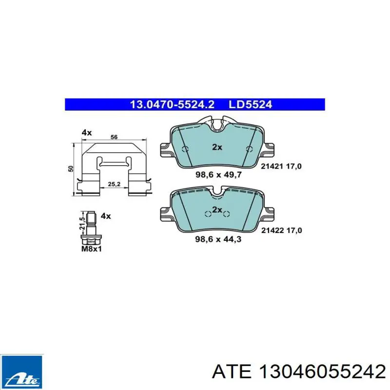 PF4309CR Trialli pastillas de freno traseras