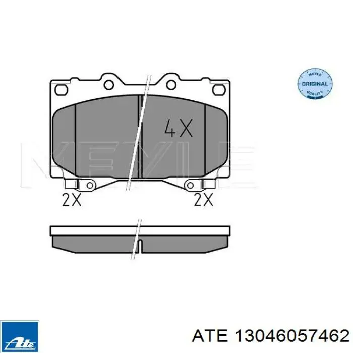 13.0460-5746.2 ATE pastillas de freno delanteras