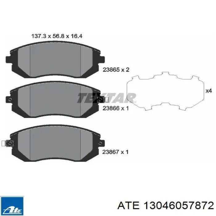Pastillas de freno delanteras Subaru Impreza 3 GH