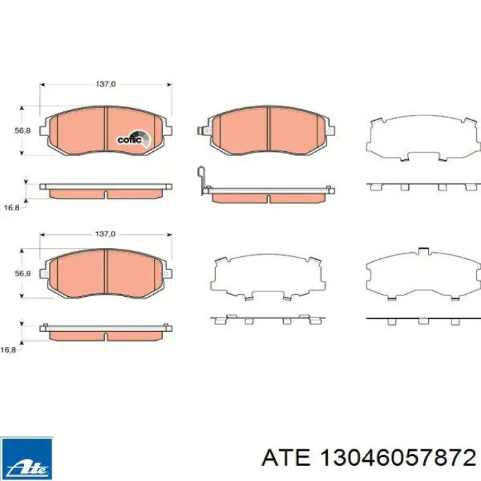 Pastillas de freno delanteras Subaru Impreza 3 GH