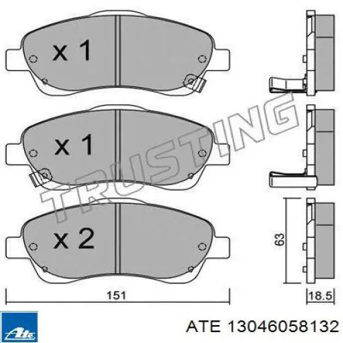 Pastillas de freno delanteras Toyota Corolla R10