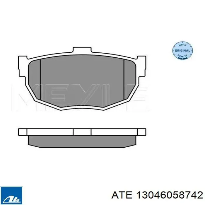 13.0460-5874.2 ATE pastillas de freno traseras