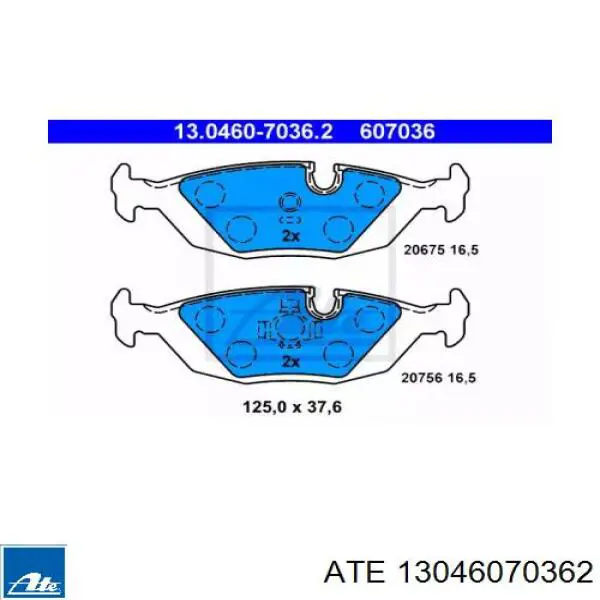 Pastillas de freno traseras BMW 5 E28