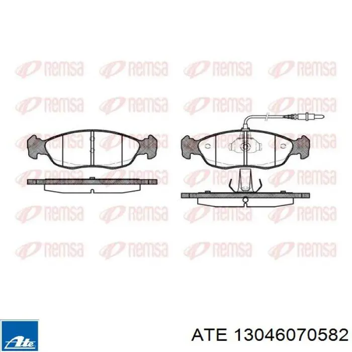 13.0460-7058.2 ATE pastillas de freno delanteras